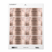 Roos Gold Silver Diamond Etiket (Full Sheet)