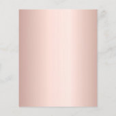 Roos Gold Silver Glitter Verjaardagsuitnodiging (Achterkant)