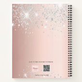 Roos Gold Silver Script 2025 Notitieboek (Achterkant)