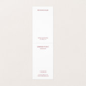 Roos Gold Sjabloon Moderne monogram gemakkelijk Visitekaartjes (Binnenkant ongevouwen)