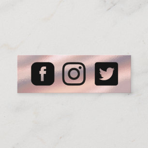 Roos Gold Social Media Insert Mini Visitekaartje