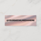 Roos Gold Social Media Insert Mini Visitekaartje (Achterkant)