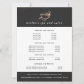 Roos Gold Spa Logo | Prijsbrochure (Voorkant)