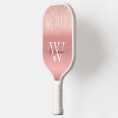 Roos Gold Sparkle Diamond Monogram Pickleball Paddle (Links)