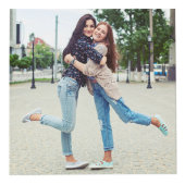 Roos Gold Sparkle Glitter Drift Monogram Foto Kubus (Rechts)