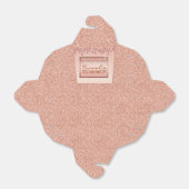 Roos Gold Sparkle Glitter Drip Verjaardagsgeschenk Bedankdoosjes (Uitgevouwen)