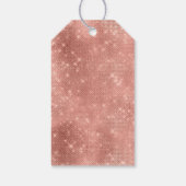 Roos Gold Sparkle Glitz Cadeaulabel (Achterkant)