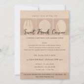 ROOS GOLD SPOON FORK COOKERY CLASS INVITE SJABLOON KAART (Voorkant)