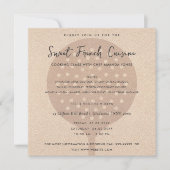 ROOS GOLD SPOON FORK COOKING CLASS INVITE SJABLOON KAART (Voorkant)