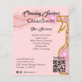 Roos Gold Spray Cleaner Huis Reiniging Flyer (Voorkant)