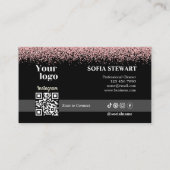 Roos Gold Spray Cleaner Instragram QR-code Visitekaartje (Achterkant)