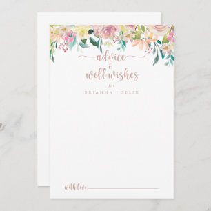 Roos Gold Spring Floral Wedding Well Wwish Advieskaart