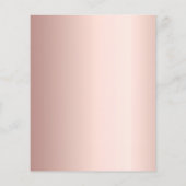 Roos Gold Stars Budget 80e verjaardagsuitnodiging (Achterkant)