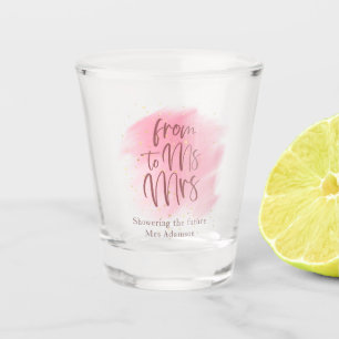 Roos Gold Stars Mevrouw aan mevrouw Vrijgezellenfe Shot Glas
