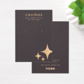 Roos Gold Stars Veroorbare Logo toevoegen Kaart (Bureau)