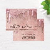 Roos Gold Thick Glitter Drift Bracelet Display Visitekaartje (Bureau)