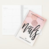 Roos Gold Tiled Texture Nails Benoeming Book Planner (Display)