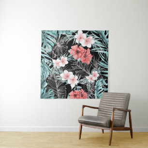 Roos Gold Tropical Elegant Botanical Luau Wandkleed