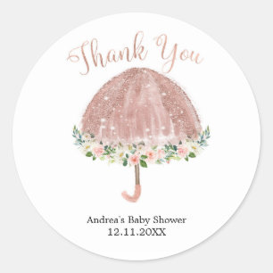 Roos Gold Umbrella April Shower Sticker