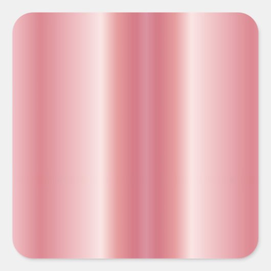 Roos Gold Uw aangepaste tekst Logo QR-code leeg Vierkante Sticker (Voorkant)