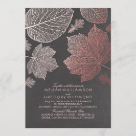 Roos Gold verlaat rustieke herfstbruiloft Kaart