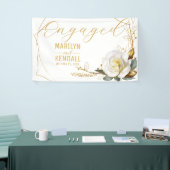 Roos Gold Verloving Spandoek (Beurs)