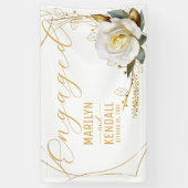 Roos Gold Verloving Spandoek (Verticaal)