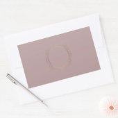 Roos Gold Voeg Jouw tekst Blank Creative Sjabloon  Rechthoekige Sticker (Envelop)