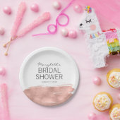 Roos Gold Vrijgezellenfeest Bord (Feest)