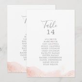 Roos Gold Waterverf Tabel Aantal zitplaatsen (Voorkant / Achterkant)