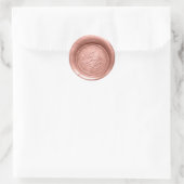 Roos Gold Wax Seal Print Stickers Bruiloft Envelop (Tas)