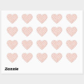 Roos Gold Wedding Collectie Chekered Hart Sticker (Vel)