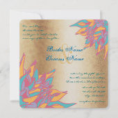 Roos Gold Wedding Colors Kaart (Voorkant)