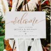 Roos Gold Welkom bruiloft Poster