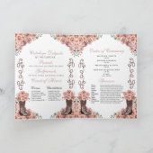 Roos Gold Western Charro Quinceañera Programma (Binnen)