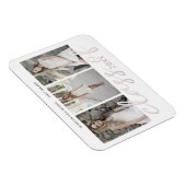 Roos Gold Whimsical Script Photo Afstuderen Magnet Magneet (Rechterzijde)