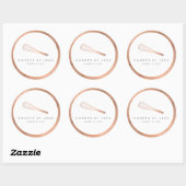 Roos Gold Whisk Bakery Ronde Sticker (Vel)