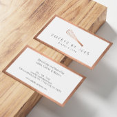 Roos Gold Whisk Bakery Visitekaartje