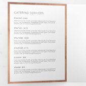 Roos Gold Whisk Bakkerij Catering Menu Brochure (Binnenzijde eerst)