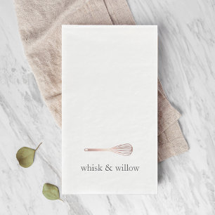 Roos Gold Whisk Naam bakkerij- of cateringbedrij Servet