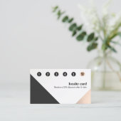 Roos Gold, White Black, Geometric 6 Punch Loyalty (Staand voorkant)