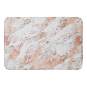  Roos Gold White Glitzy Marble     Badmat