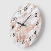  Roos Gold White Glitzy Marble        Grote Klok (Hoek)