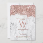 Roos Gold White marmer elk jaar Kaart (Voorkant)