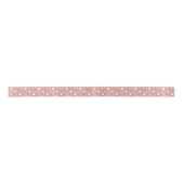 Roos Gold & White Star & Snowflake Pattern Lint (Voorkant)