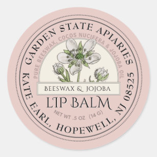 Roos Gold Wilde Lip Balm Label