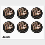 Roos Gold Womens Birthday Hartelijk dank Ronde Sticker (Vel)