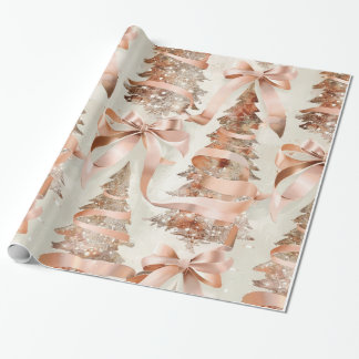 Roos Gold Wrapping Paper Cadeaupapier