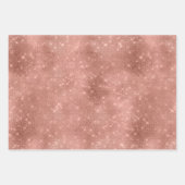 Roos Gold Zebra afdrukken Inpakpapier Vel (Voorkant 3)