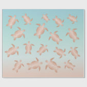 Roos Gold Zee — Kieuwstijl Cadeaupapier (Vlak)